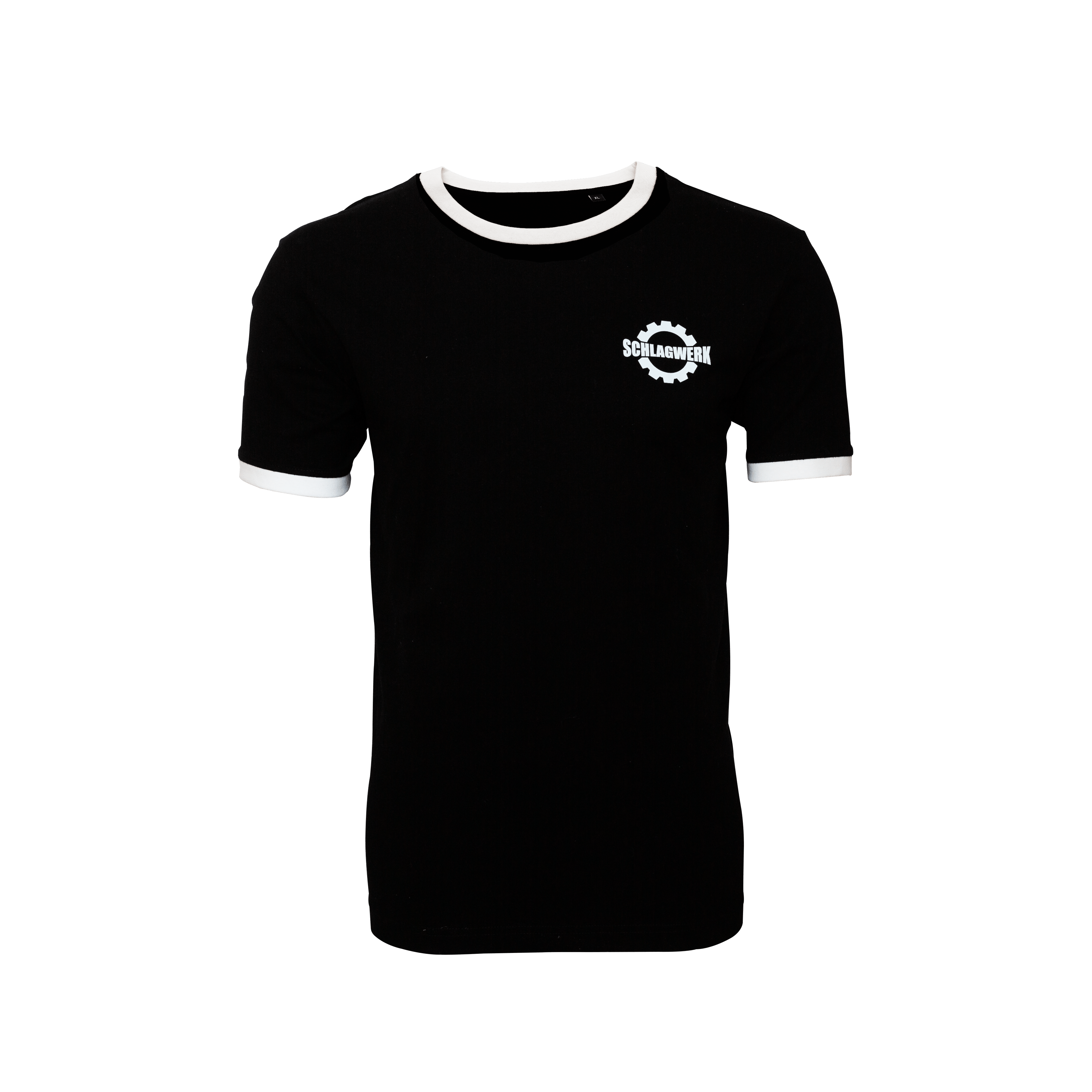 T-Shirt – Schwarzes Basic Shirt aus 100% Baumwolle - SCHLAGWERK