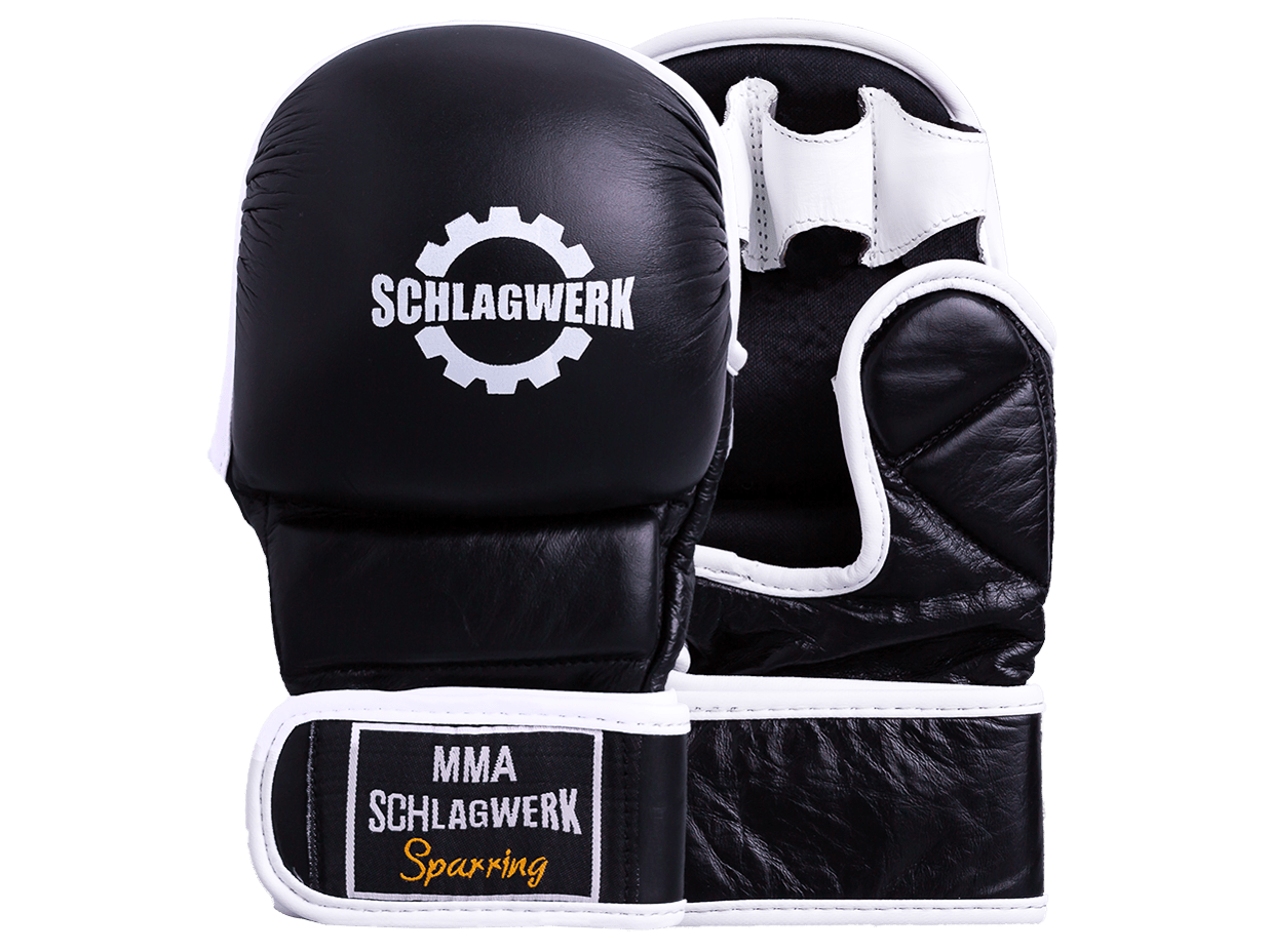 MMA Gloves Training Sparring Rindsleder - SCHLAGWERK