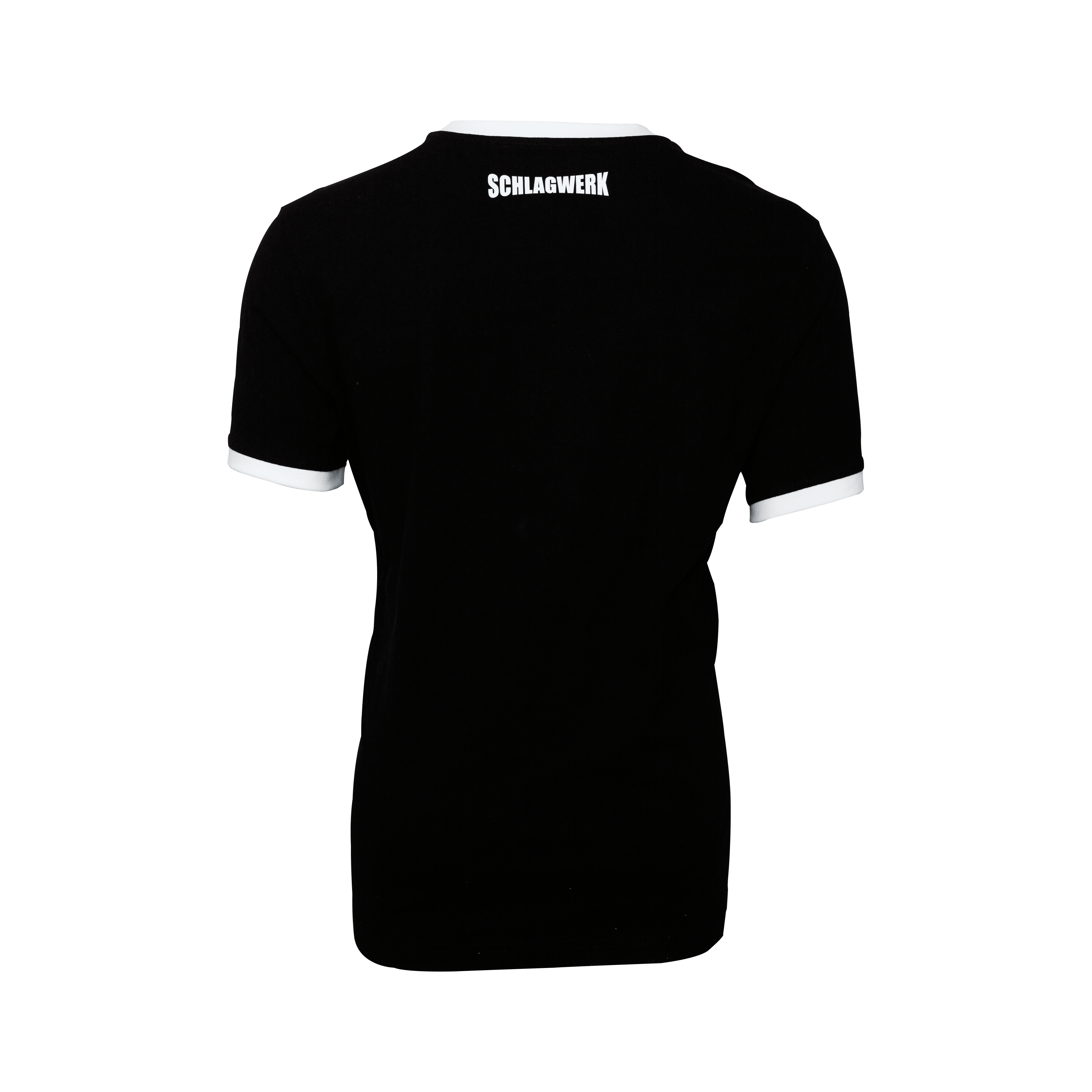 T-Shirt – Schwarzes Basic Shirt aus 100% Baumwolle - SCHLAGWERK