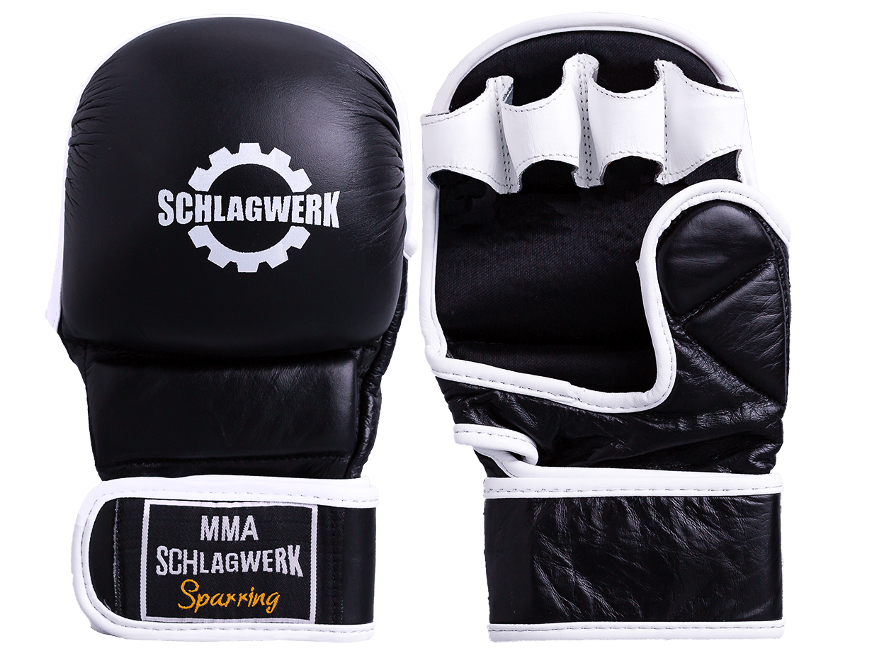 MMA Gloves Training Sparring Rindsleder - SCHLAGWERK